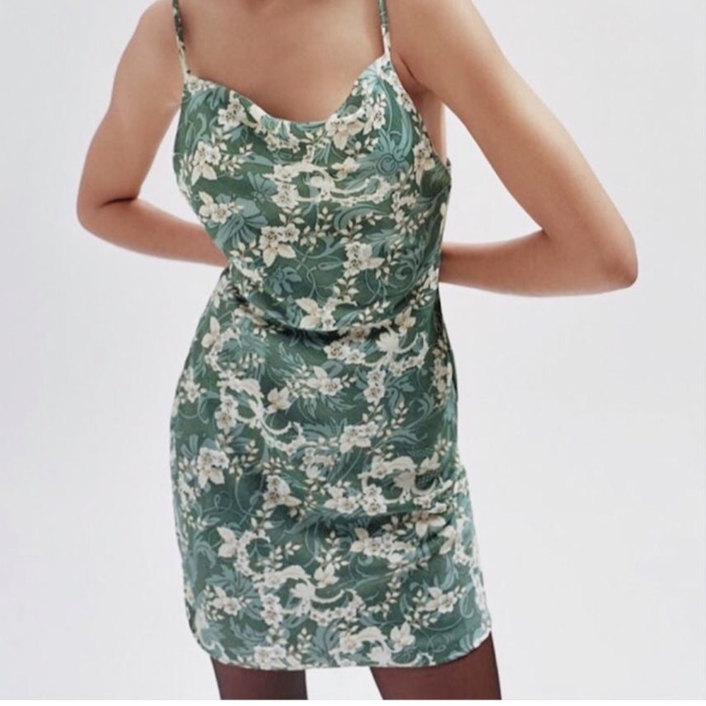 Urban Outfitters Mallory Cowl Neck Slip Dress